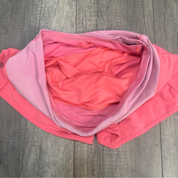 Lululemon Athletica Pink and Coral Athletic Shorts - Picture 5 of 6
